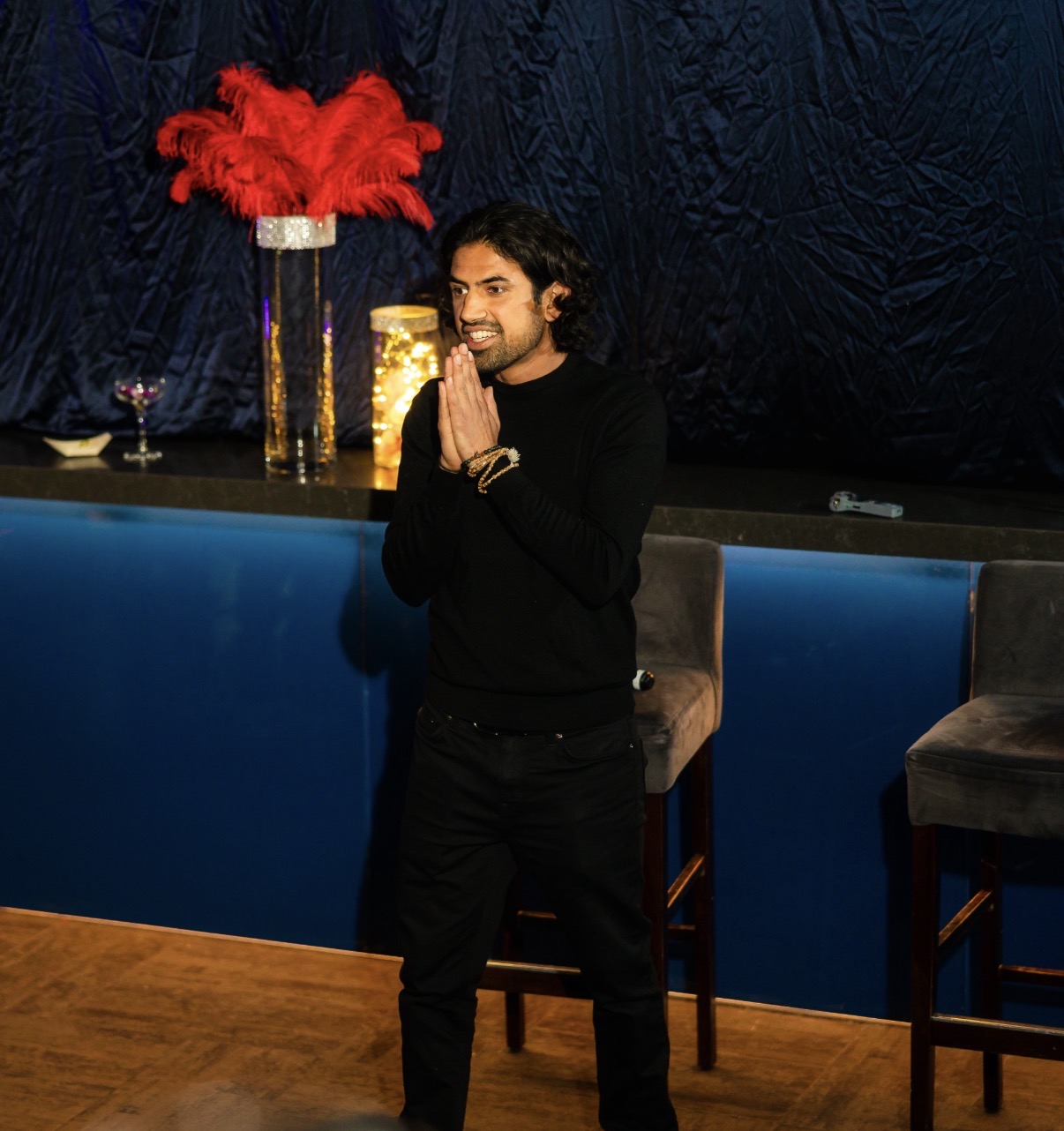 A speaker connecting with the 180 Elevate audience